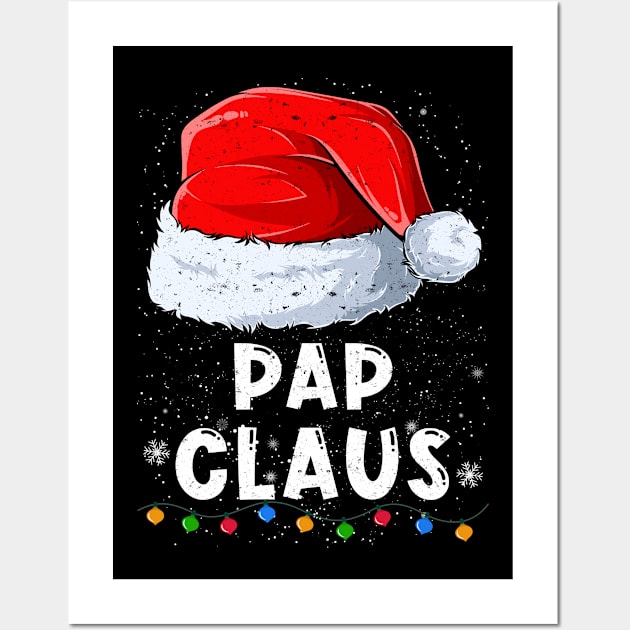 Pap Claus Christmas Santa Family Matching Pajama Wall Art by tabaojohnny